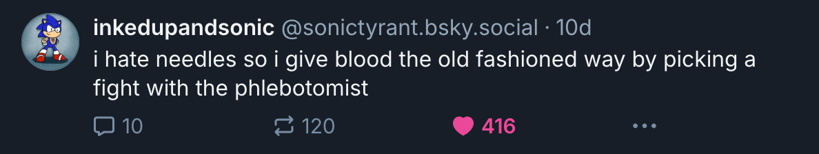 A Mastodon or Bluesky post