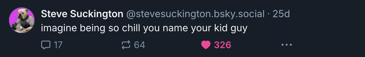 A Mastodon or Bluesky post