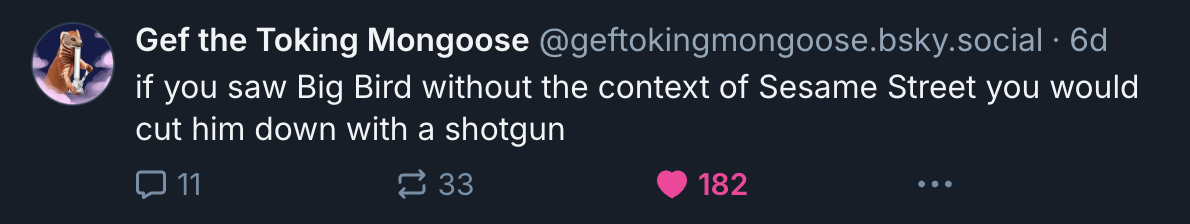 A Mastodon or Bluesky post