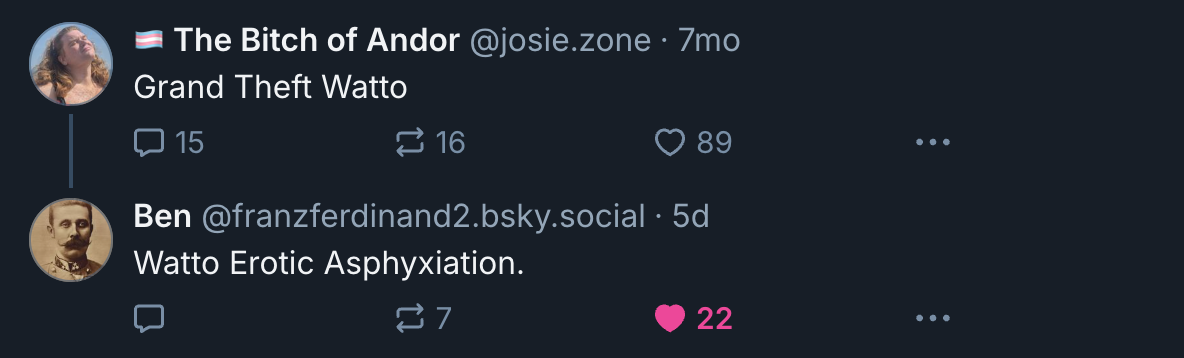 A Mastodon or Bluesky post