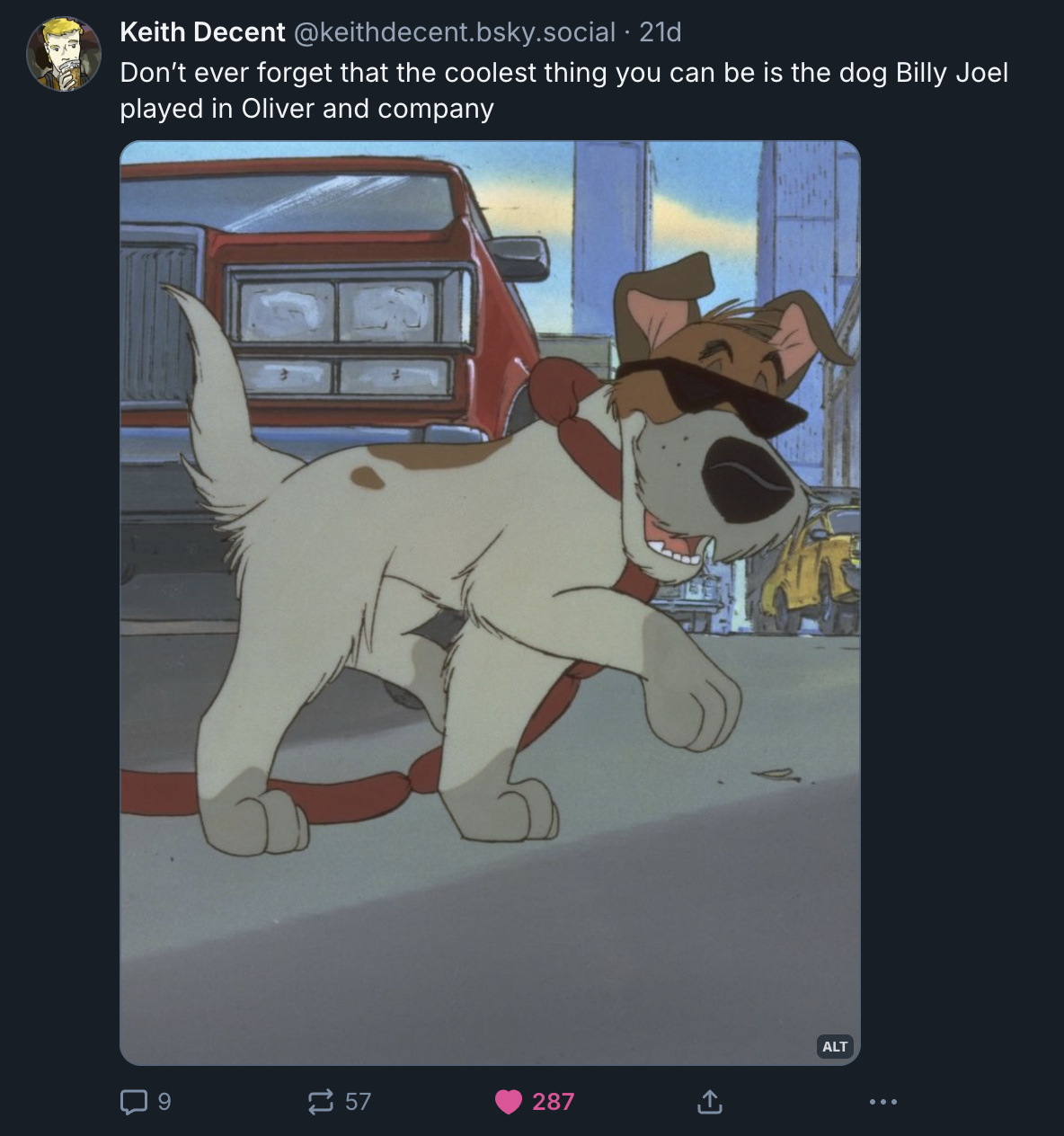 A Mastodon or Bluesky post