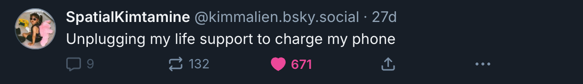 A Mastodon or Bluesky post