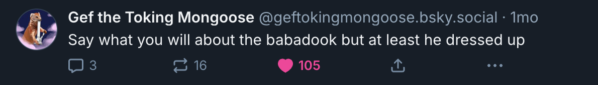 A Mastodon or Bluesky post