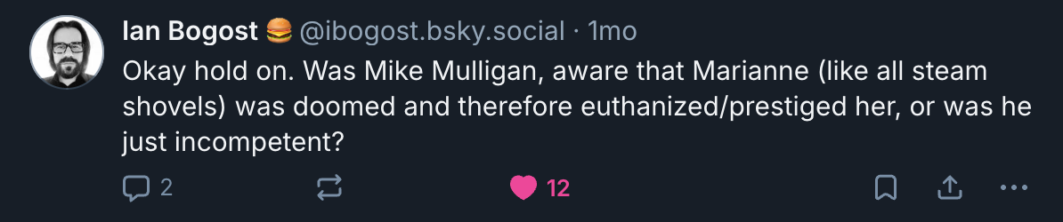 A Mastodon or Bluesky post