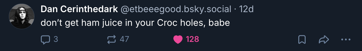 A Mastodon or Bluesky post