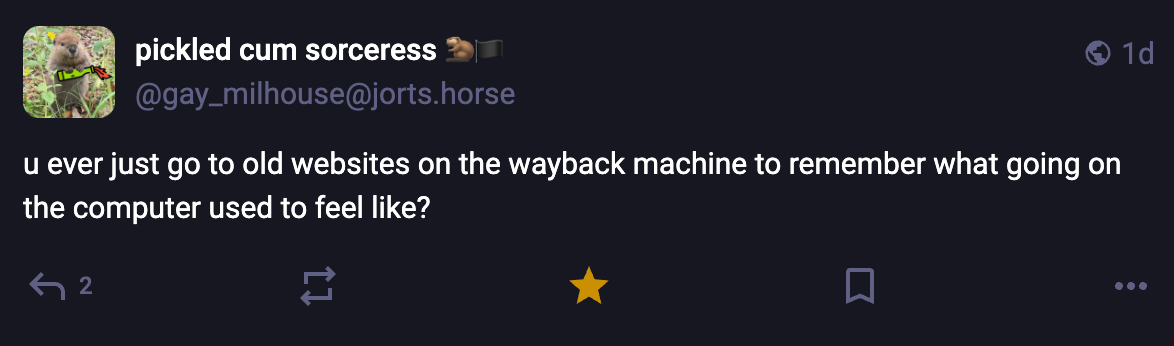 A Mastodon or Bluesky post