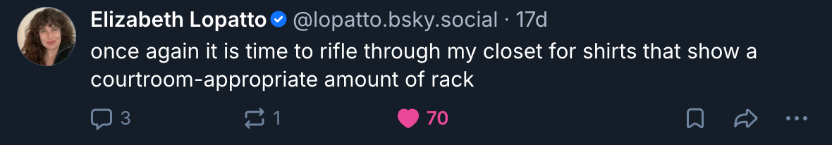 A Mastodon or Bluesky post