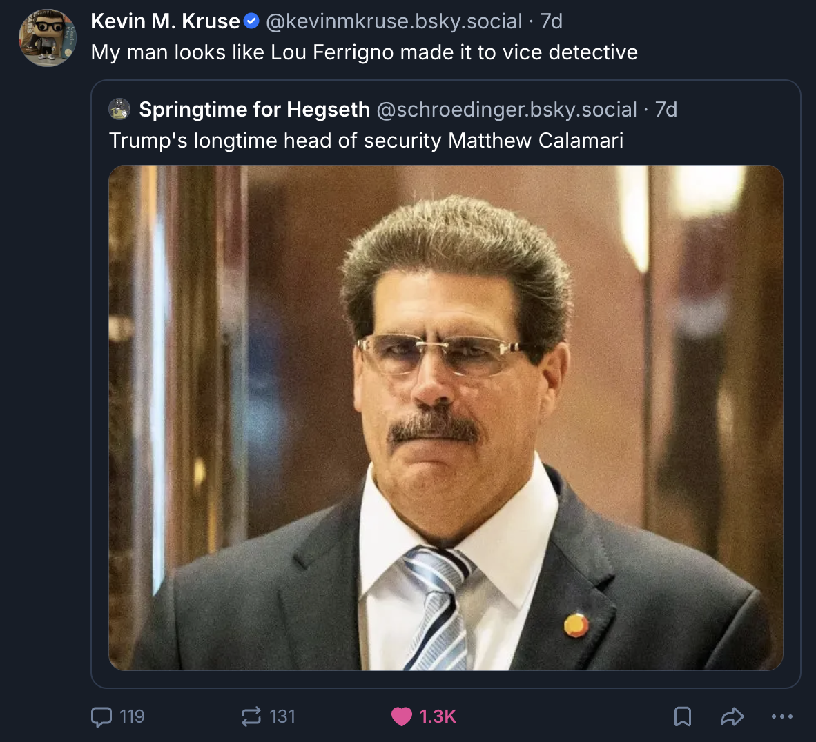 A Mastodon or Bluesky post