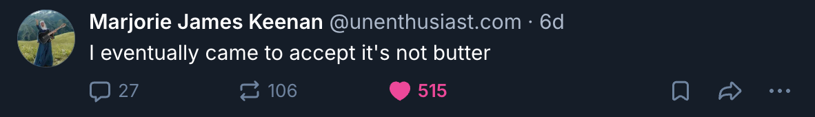 A Mastodon or Bluesky post