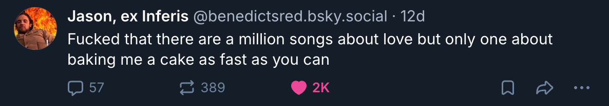 A Mastodon or Bluesky post