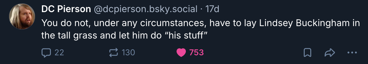 A Mastodon or Bluesky post