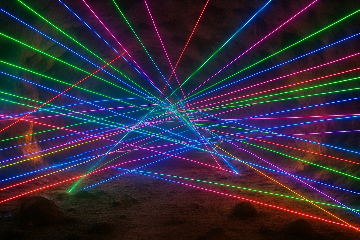 A cave full of lasers
