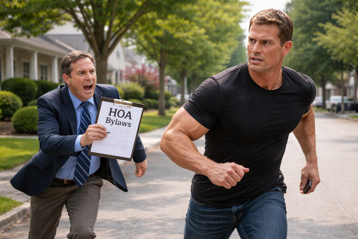 An HOA rep chasing Jack Reacher