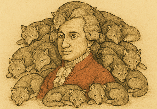 Mozart made up of wolves