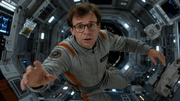 Rick Moranis in space