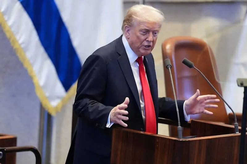 Trump pronuncia discurso histórico en la Knesset: “Es el fin de una guerra y el amanecer de un nuevo Medio Oriente”