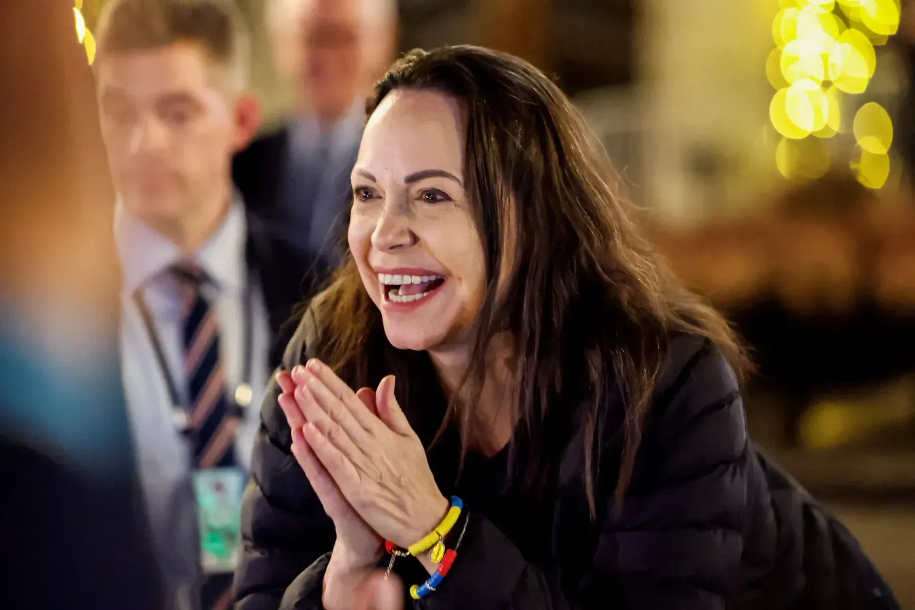 María Corina Machado realiza su primera aparición pública en Oslo tras más de un año en la clandestinidad