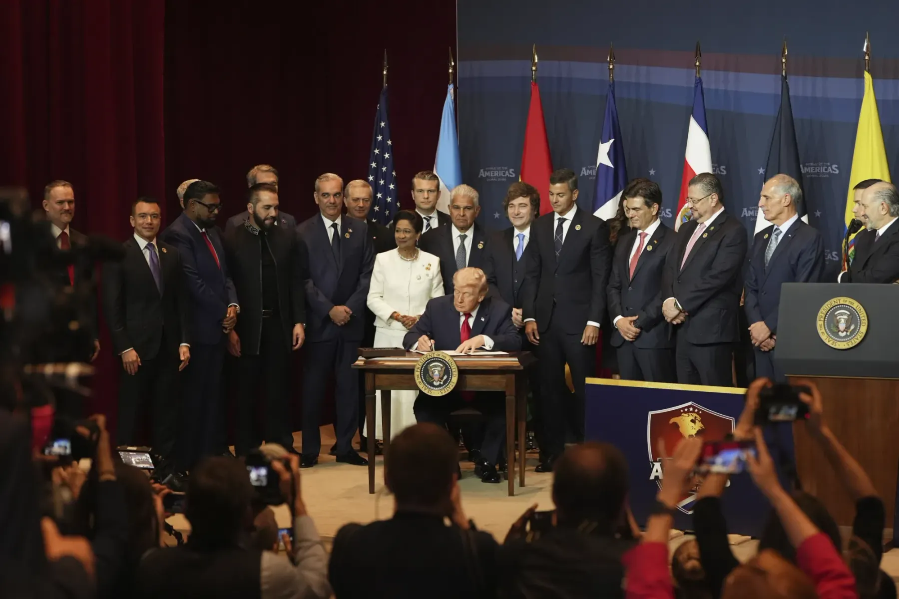 "Escudo de las Américas": Trump sella una alianza histórica con 12 líderes regionales