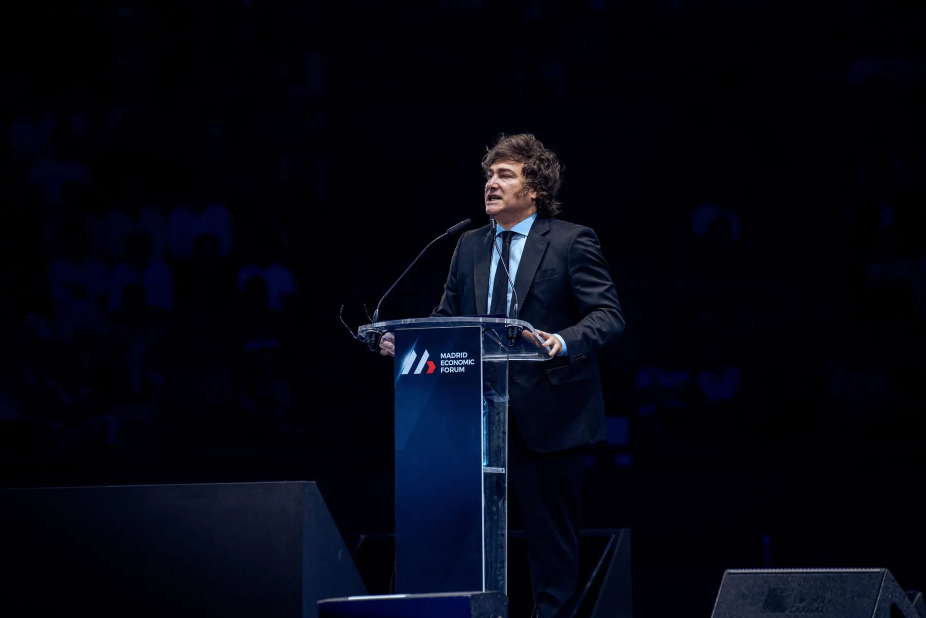 Milei afirma en Madrid que el socialismo "se está haciendo pedazos"