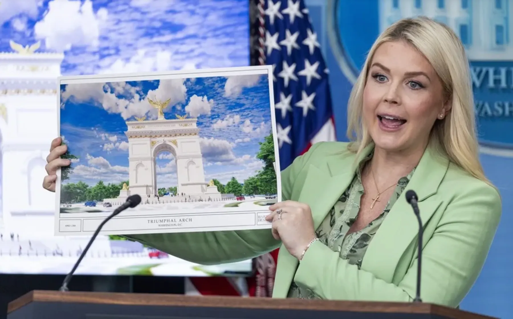 La Casa Blanca revela los planos para el Arco del Triunfo más grande del mundo para conmemorar los 250 años de EE. UU.