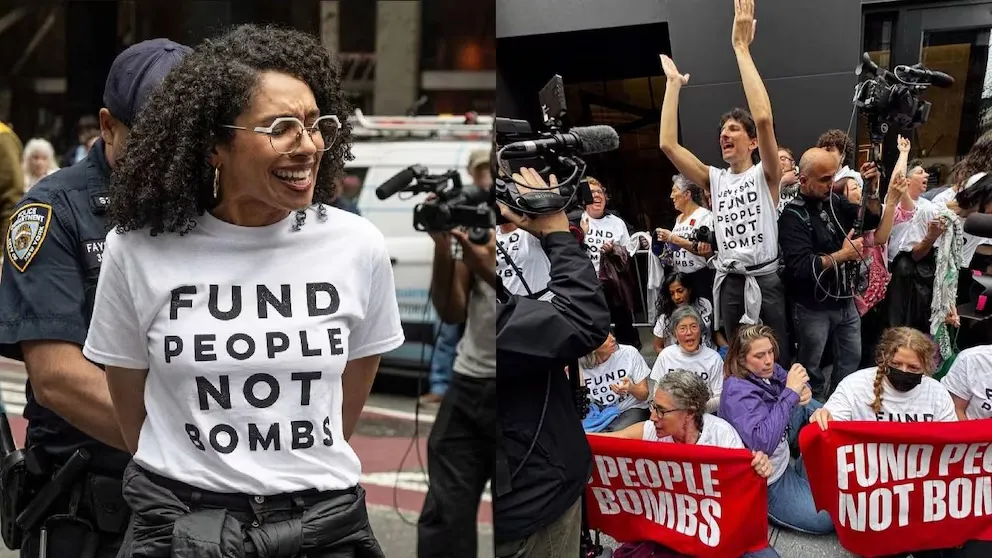 Arrestan a un centenar de demócratas en Nueva York en contra del apoyo militar a Israel