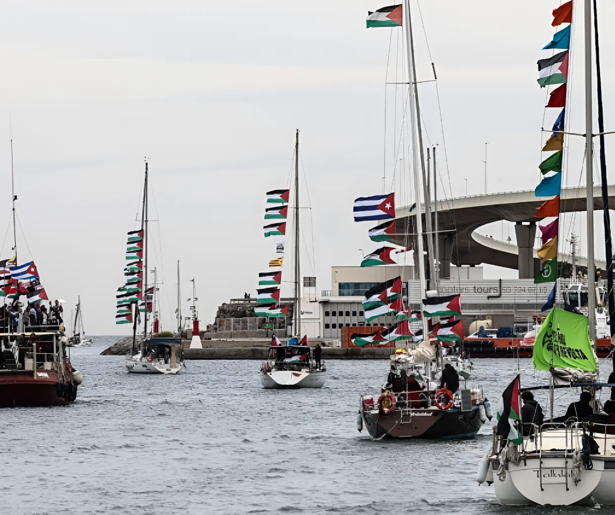 Israel intercepta las dos últimas embarcaciones de la Flotilla a Gaza y traslada a 400 activistas a Ashdod