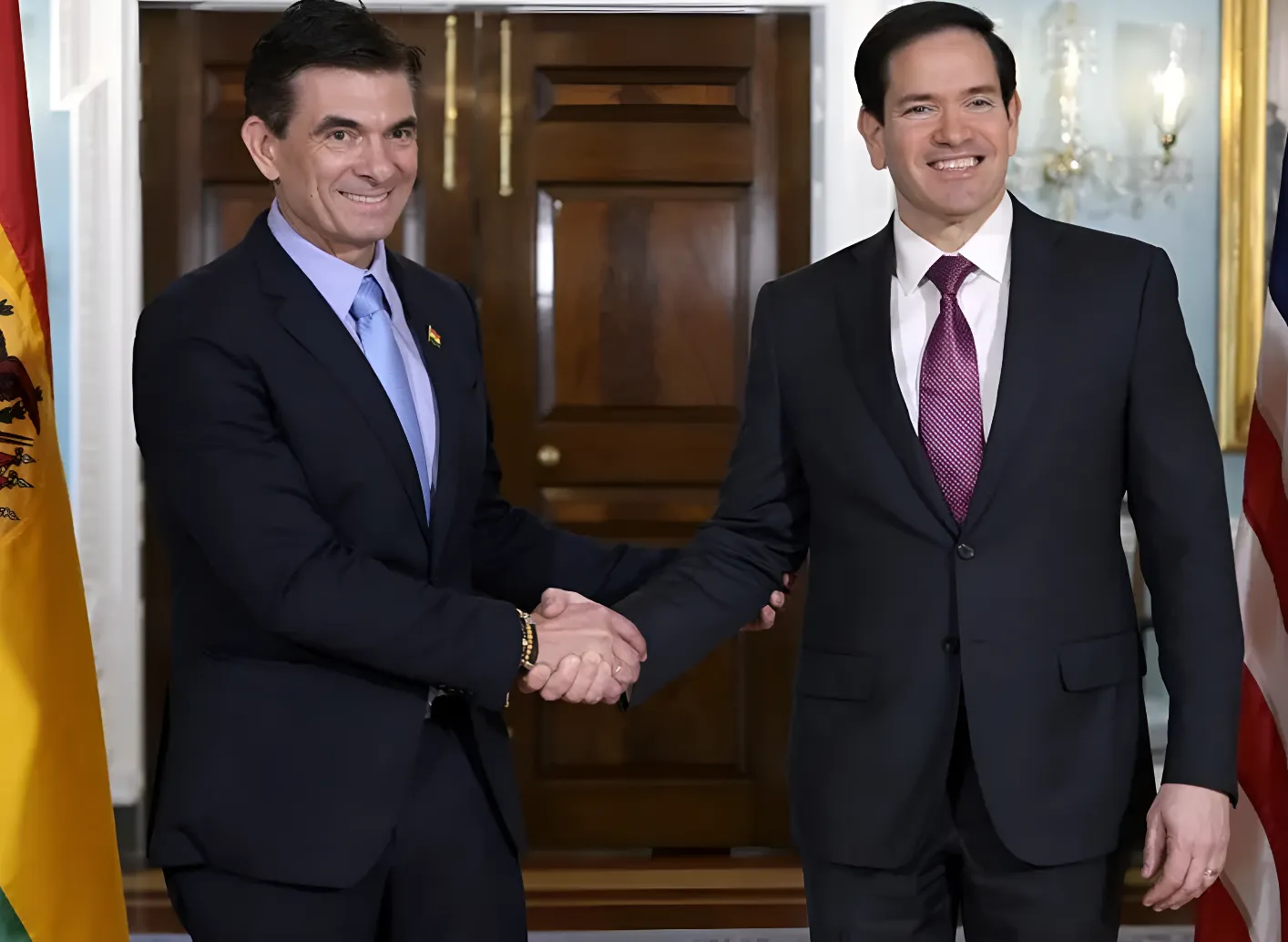 Marco Rubio advierte que EE. UU. no permitirá que "criminales y narcotraficantes" derroquen al presidente de Bolivia