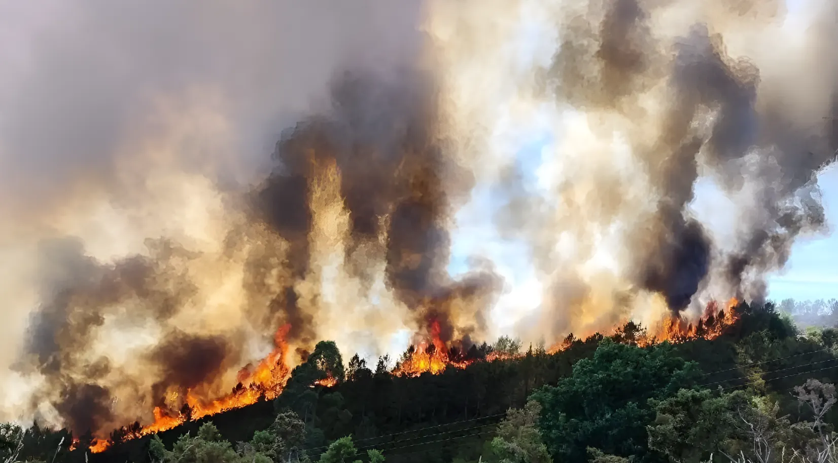 Incendio en La Coruña devora 260 hectáreas y avanza hacia el municipio de Teo en Situación 2