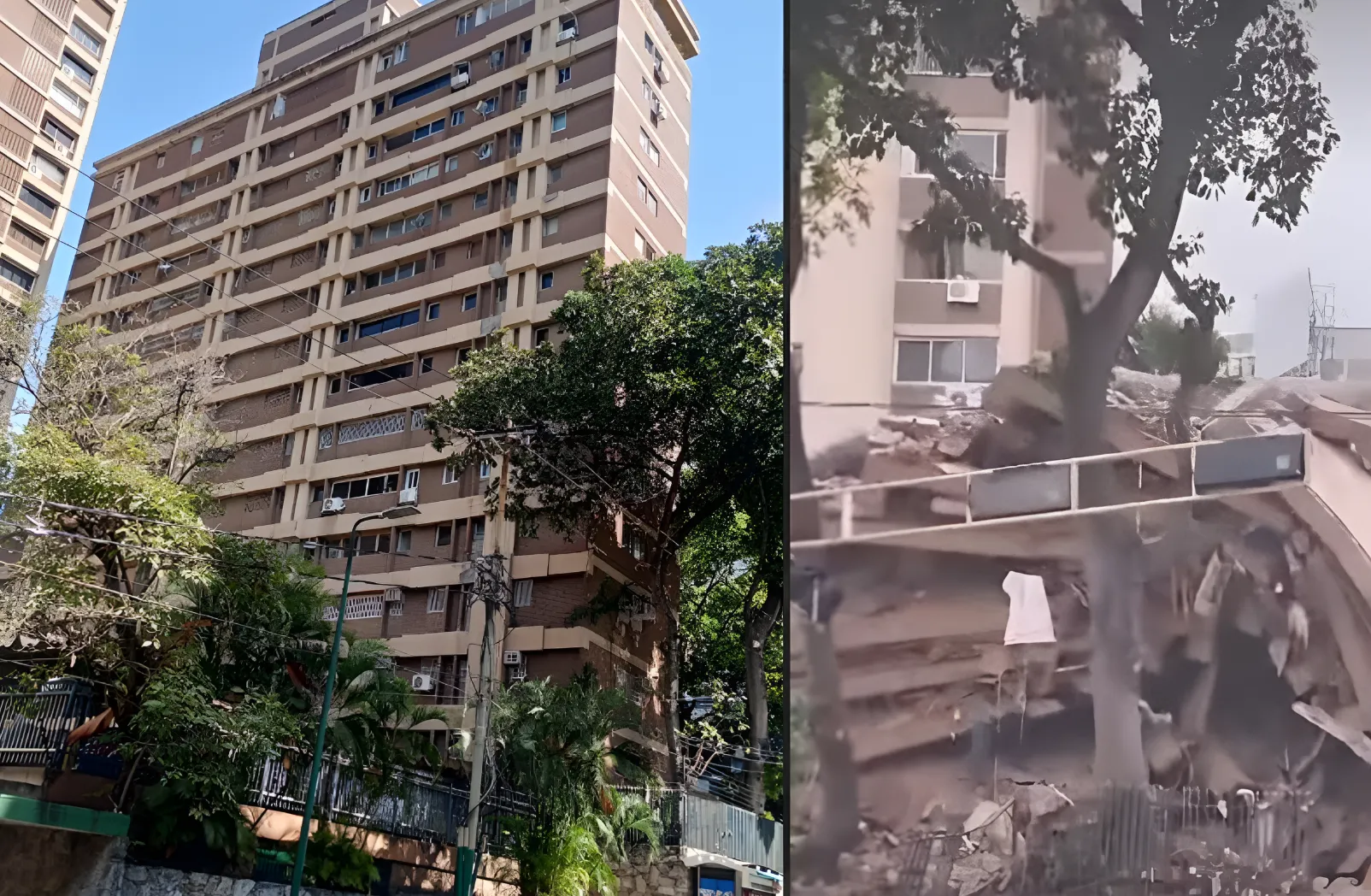 Suman 58 fallecidos y 28 rescatados tras el colapso de tres edificios residenciales en Chacao
