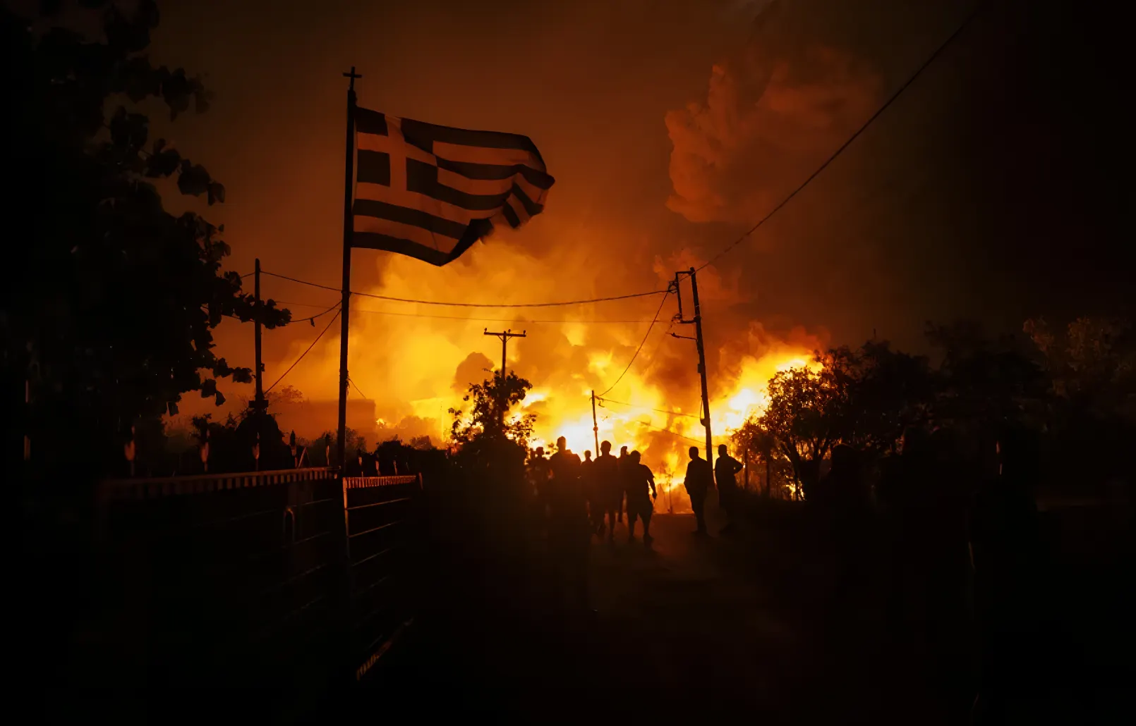 Gran incendio en zona industrial desata una nube de gases tóxicos que cubre la ciudad de Salónica, Grecia