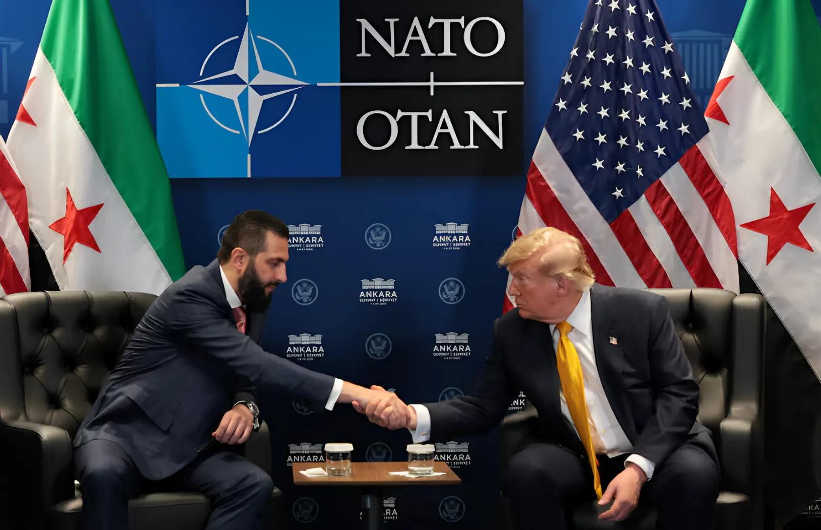 Donald Trump se muestra abierto a retirar a Siria de la lista de patrocinadores del terrorismo tras reunirse con Al Shara