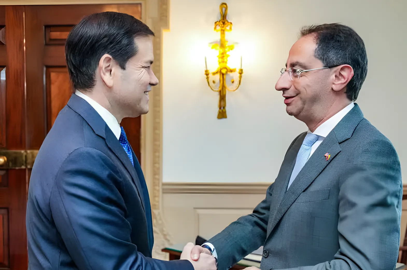 El vicepresidente electo de Colombia se reúne con Marco Rubio en Washington para relanzar la alianza bilateral
