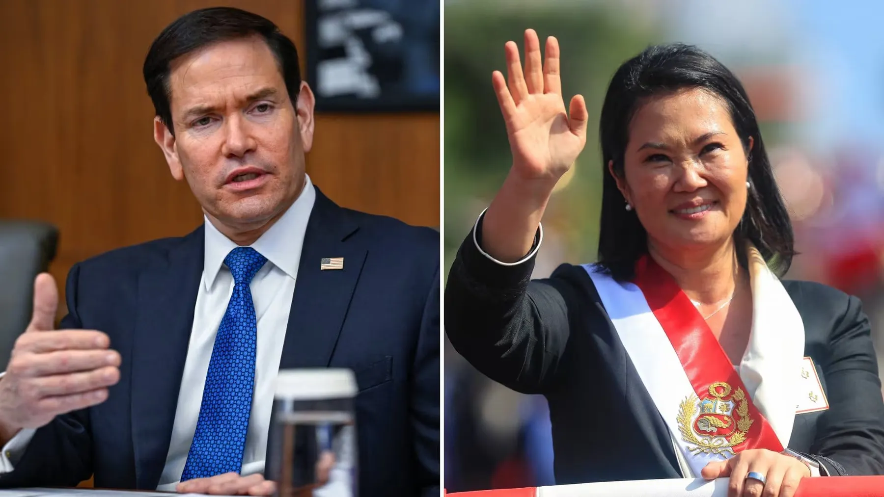Marco Rubio felicita a Keiko Fujimori tras asumir la Presidencia del Perú
