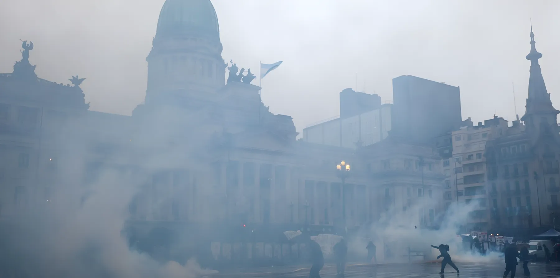 El Gobierno argentino actúa contra los responsables de los destrozos en la marcha del Congreso