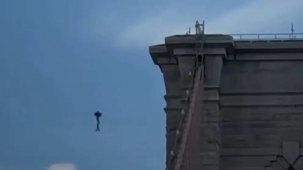 Un hombre sobrevive tras lanzarse desnudo desde el puente de Brooklyn y es procesado por cinco delitos