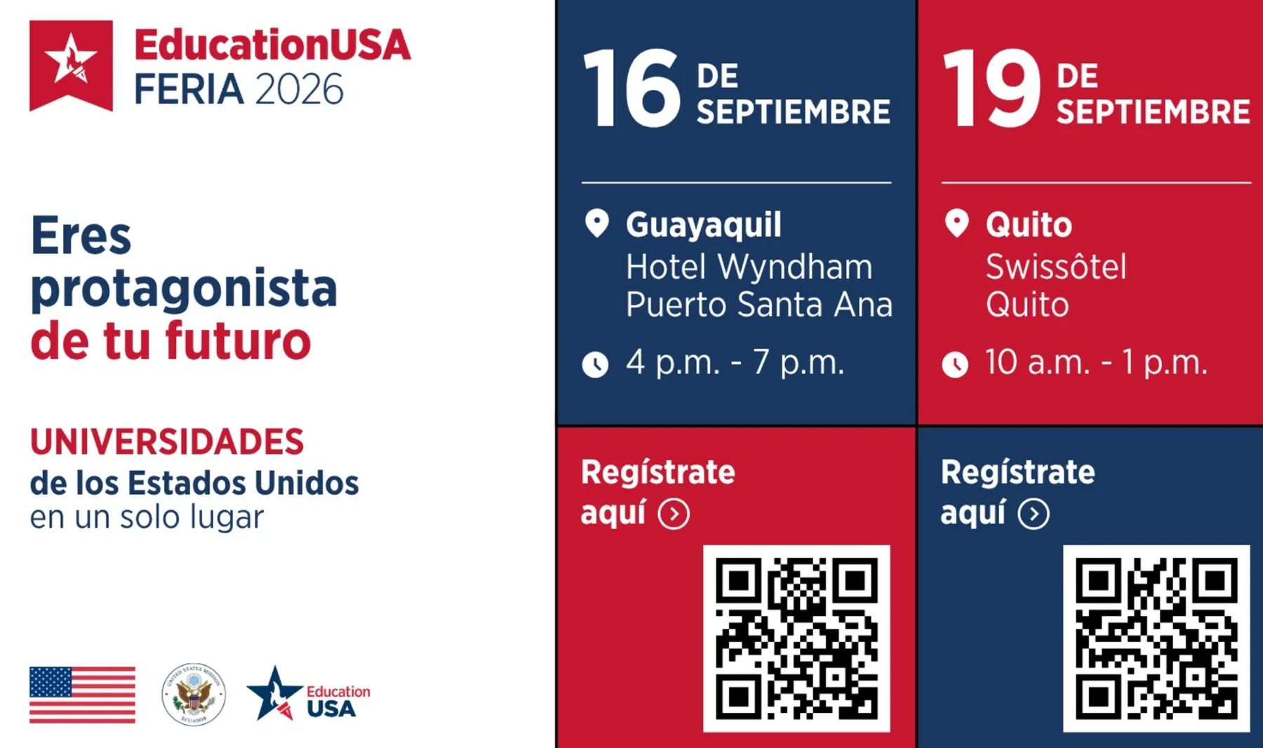 EducationUSA presentará la oferta académica de más de 40 universidades estadounidenses en Ecuador