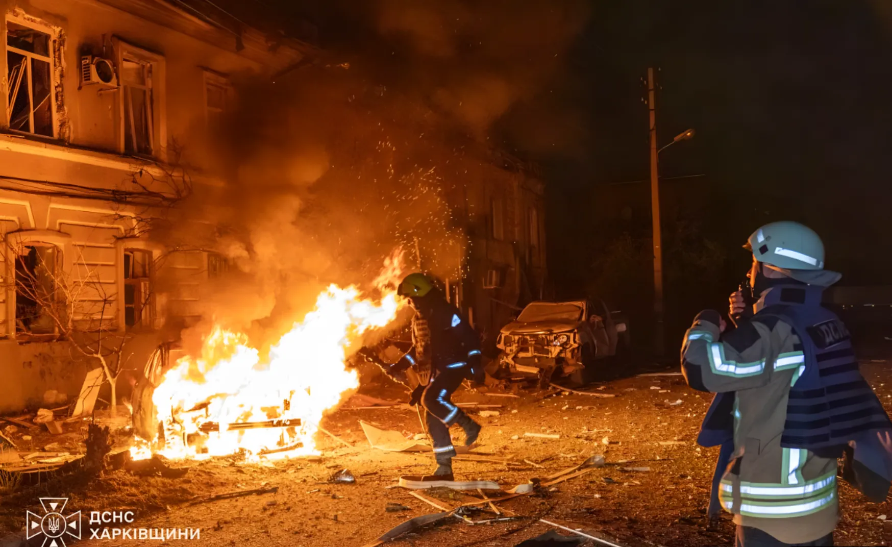Rusia deja 14 heridos y dos fallecidos tras bombardeos en Kiev y Zaporiyia