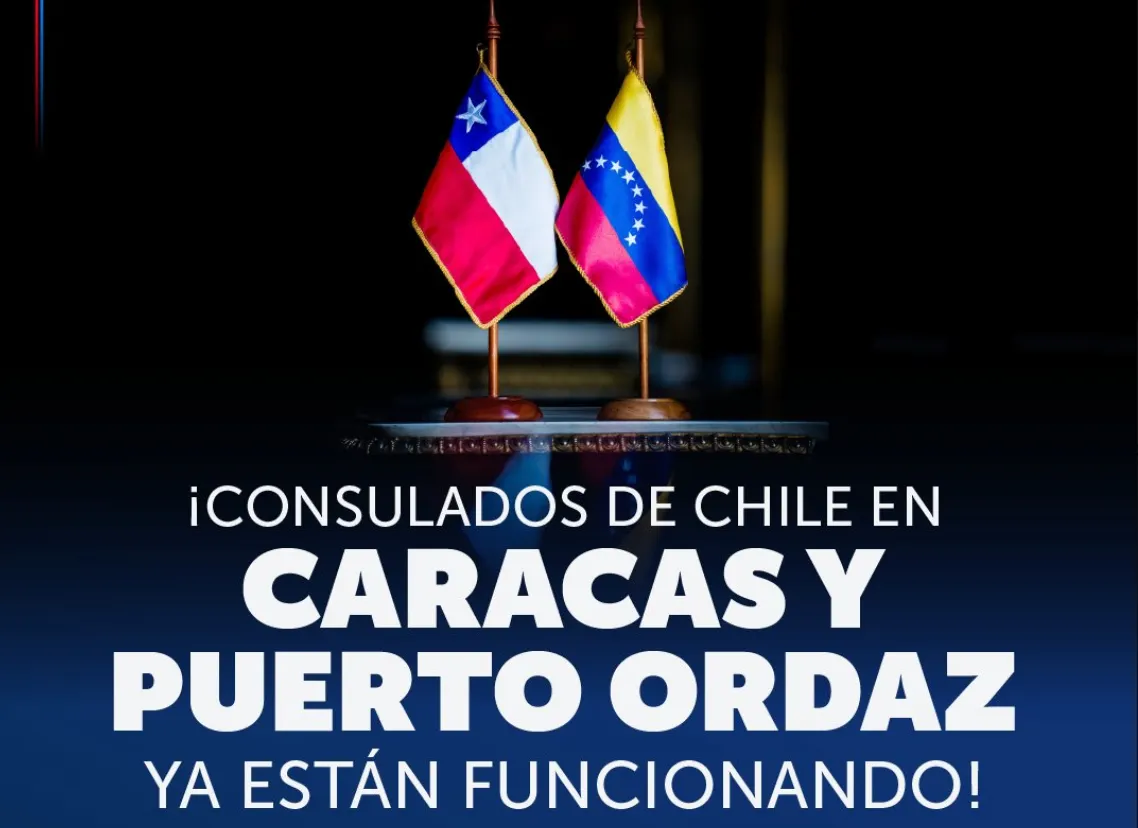 Los consulados de Chile en Venezuela reinician operaciones en Caracas y Puerto Ordaz