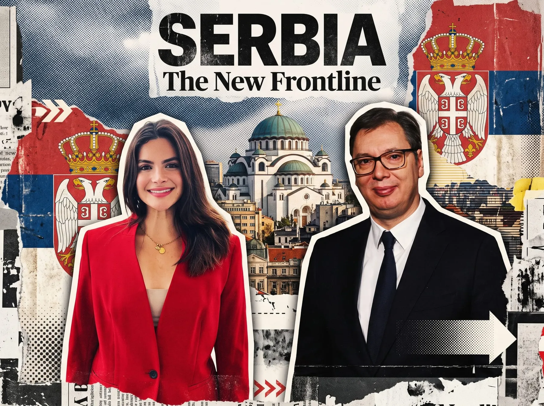 Valentina Gomez pide el voto para Vučić en Serbia y compara a sus rivales estudiantiles con Antifa