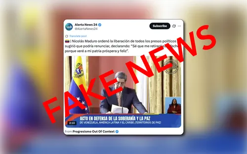 Circula información falsa sobre Maduro ordenando liberación de todos los presos políticos