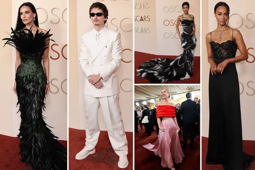 Todos los atuendos de la alfombra roja de los Oscar