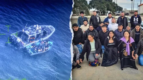La Oficina de Aduanas y Protección Fronteriza intercepta lancha de contrabando con 23 inmigrantes ilegales frente a la costa de California