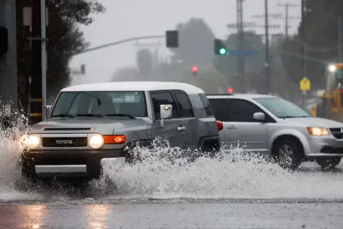 Alerta meteorológica en el sur de California: tormentas y nieve tras calor extremo