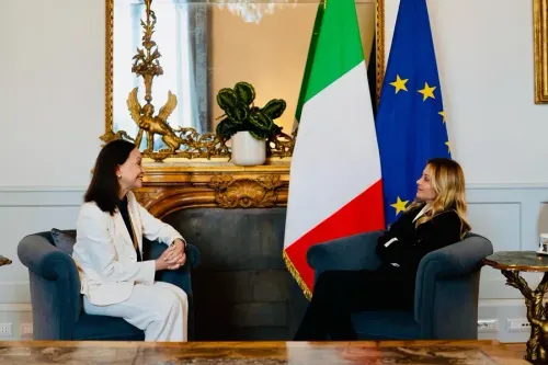 Giorgia Meloni recibe a María Corina Machado en Roma para reforzar el apoyo a Venezuela