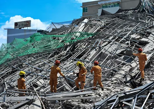 Tragedia en Filipinas: un muerto y 21 desaparecidos tras el colapso de un edificio en construcción en la ciudad de Ángeles