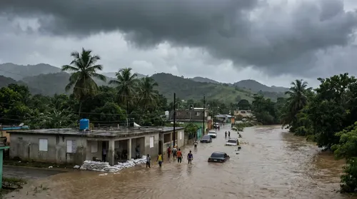 Activan alerta verde y amarilla ante amenaza de fuertes lluvias e inundaciones por vaguada en República Dominicana