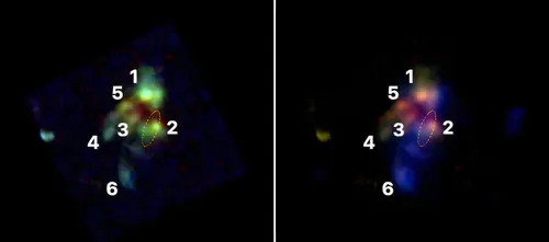El telescopio James Webb capta el nacimiento simultáneo de una galaxia gigante y un agujero negro supermasivo