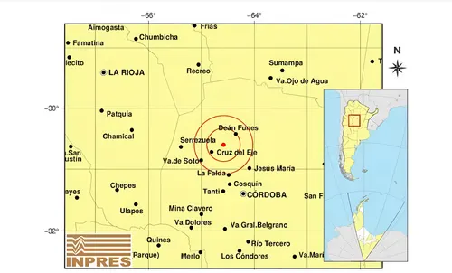 Un sismo superficial de magnitud 4 sacude el norte de Córdoba y hace vibrar edificios en la capital argentina