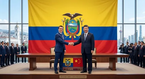 El presidente Daniel Noboa inició su visita de Estado a China para fortalecer el comercio y la inversión