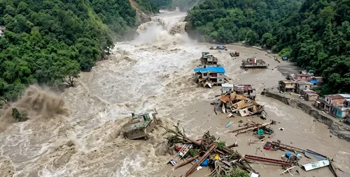 Crecida de río entre Nepal y China deja 95 muertos y más de 400 desaparecidos
